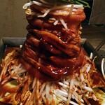 堀 堀～hori hori～ - 堀堀名物！「肉タワー焼き」思いっきり映え狙いなインパクト！そそり立つ肉のタワー！