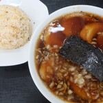 竹岡らーめん - チャーシュー麺・半チャーハンセット