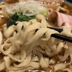 自家製麺 ロビンソン - 平打ち麺
