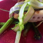 ズッケロ - アスパラのスライスがふんわりあります