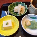 日本料理 さくら  (第一ホテル両国) - 刺身こんにゃく 鯵南蛮