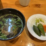 うなぎのまとい - 肝吸いも美味しい、漬物も美味しい