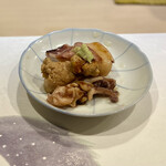 うを徳 - 青森産　子持ちヤリイカと余市あん肝　これも悶絶ね！