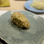 うを徳 - 松葉蟹味噌和え握り　ムホホ( ´ ▽ ` )