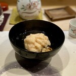 うを徳 - 海老と鱧の真丈松茸添え　贅沢させて頂きました♪