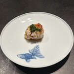 緒乃 - 河豚の白子醤油焼き鯛の白焼き