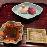 緒乃 - やいとかつお (須磨) あおりいかいか