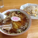 中華そば ますや - 半チャーハン＆ラーメン（700円）