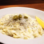 Hachihare - 碧南産しらすのレモンクリームパスタ ～ハラペーニョのピクルス添え～