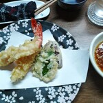 味の蔵どんつく - 海老の天ぷら