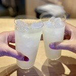 すしやのたい悟 - ノンアル柚子サワーで乾杯♬.*ﾟ