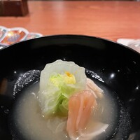 鳥さと 別邸 - 黄蕪のすり流し