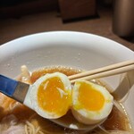 楢製麺 - 卵がレモン色
