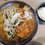 味噌ラー 一二三 - 料理写真:ベジポタ味噌+少ごはん