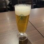 麹町ビストロ 階段の途中 - ハートランドビールで乾杯。