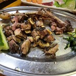 地頭鶏 綾 - 地鶏のももやき　脂が旨い！ご飯にかけると最高。