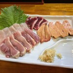 地頭鶏 綾 - 地頭鶏の刺身