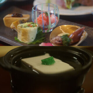 森嘉の嵯峨豆腐を贅沢に使ったお料理