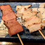 焼鳥 あばれん坊 - レバテキとヤゲンナンコツ串