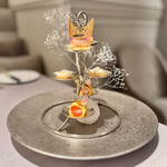 ASAHINA Gastronome - ◉トラウトサーモンのショーフロワ　トラフグのアスピック　タラモサラタ