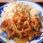 とんから食堂 - しょうが焼き定食 (とん汁付)