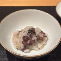 御料理 まつ山 - 小豆のお粥