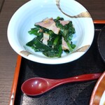 瀬戸内味覚処 芸州 本店 - ほうれん草いため