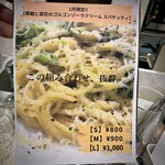 イタ飯Raguuun - 寒鱈と菜花のゴルゴンゾーラクリーム