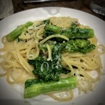 イタ飯Raguuun - 寒鱈と菜花のゴルゴンゾーラクリーム