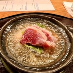 肉和食 月火水木金土日 - 河内鴨と落花生豆腐の蕪餡掛け