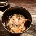 肉和食 月火水木金土日 - 紅ずわい蟹の冷やし蕎麦