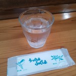 とら食堂 - 水とおしぼり（H26.6.17撮影）