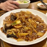 万豚記 - 料理写真:豚バラあんかけ焼きそば