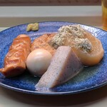 家庭料理 小川 - おでん盛り合わせ