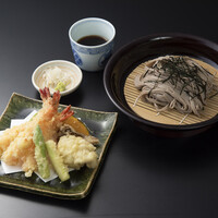 揚げたて天ざる蕎麦