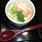 やっちろ - 今回は蟹の身入の茶碗蒸し　　　お腹いっぱい過ぎて味が分からずでした