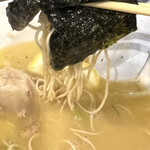 鶏専門 麺屋蓮々 - 海苔巻きラーメン