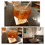 青山ティーファクトリー - 紅茶はよくわからないので「美味しいアイスティーを」とお願いしました。 
大きめのカップにタップリ入っていて嬉しいですね。