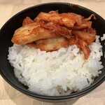 にぼしらーめん88 - ライス&キムチ