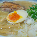 麺屋 辰 - １-２）鶏白湯魚介醤油・大盛アップ