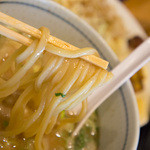 麺屋 辰 - ２-２）鶏白湯魚介つけ麺・小の麺