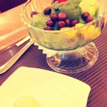 ふなわかふぇ - 抹茶あんみつ＆あんこ玉（しろ）