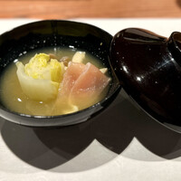 鳥さと 別邸 - 黄蕪のすりながし椀