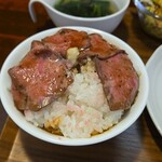 キッチン ブルー グローブ - ローストビーフをシフトして