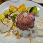 キッチン ブルー グローブ - 最後のローストビーフご飯