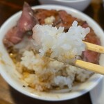 キッチン ブルー グローブ - そして白飯