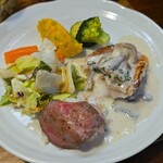 キッチン ブルー グローブ - 再びワンプレート