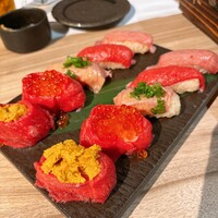黄金出汁しゃぶと江戸前寿司 肉のあさつ 梅田お初天神店 - 