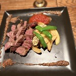 Bistro TATSU - 牛ロースステーキ。