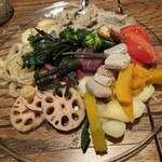 Bistro TATSU - 地元野菜の盛り合わせ。